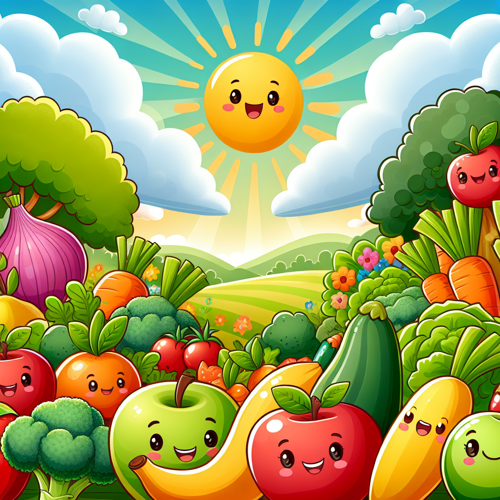 Discover Creative Cartoon Healthy Food Posters to Inspire Nutritious Eating